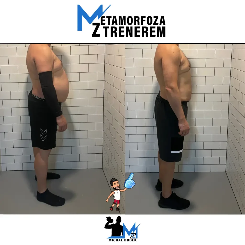 Utrata 11 kg wagi przez Pawła- 4 miesięczna metamorfoza